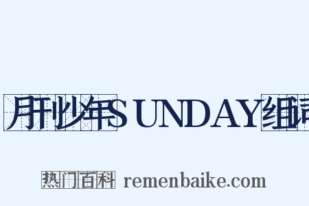 月刊少年SUNDAY组词是什么意思的图片